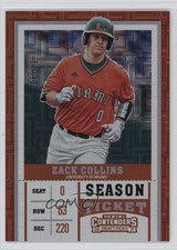 2017 Contenders Draft Picks Season Building Blocks Ticket 6/10 Zack Collins 5yd
