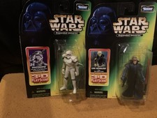 Nuevo Lote De 2 Star Wars POTF Luke Skywalker Imperio Oscuro Y Spacetrooper Difícil de Encontrar