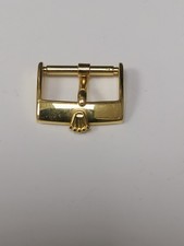 Rolex Plaque G. Gold Buckle Swiss Made Vintage  Original Rare Item VGC  13/16mm