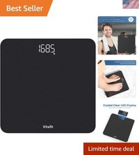 Professional Body Weight Scale with Bright LED Display, 3 AAA Batteries Included