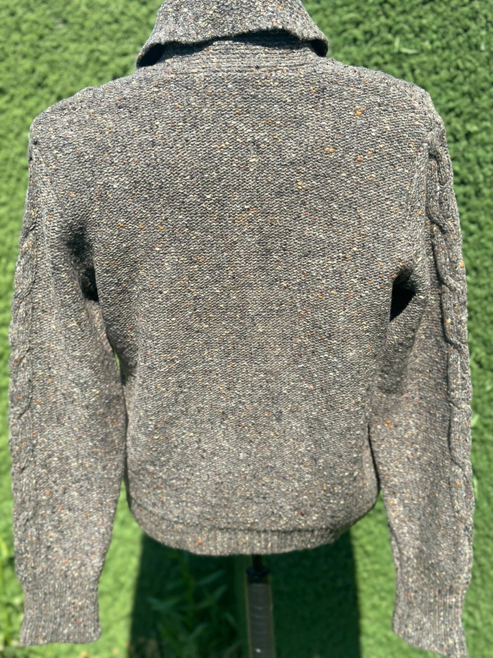 RRL Ralph Lauren Merino Wool Cashmere Indigo Cardigan Handcrafted Size XL - Image 3 of 4