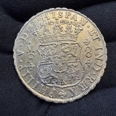 Mexico - 8 Reales - 1740 Mo MF - Philip V Pillar Type 