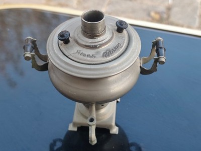 VINTAGE 1974 Russian Samovar USSR Tea Urn Brass Nickel Plated Yasnaya Polyana