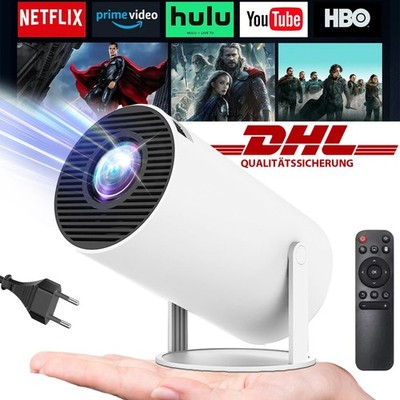 4K UHD Smart Beamer 5G WiFi Heimkino Mini Projektor LED Bluetooth Android 1080P