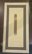 Framed Charles Leonard La Gloria Cubana Cigar Hand Signed Framed Etching Cuban