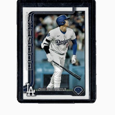 SHOHEI OHTANI     )~(   - 2025  -  TOPPS NOD AND SMILE CARD  -   DODGERS!