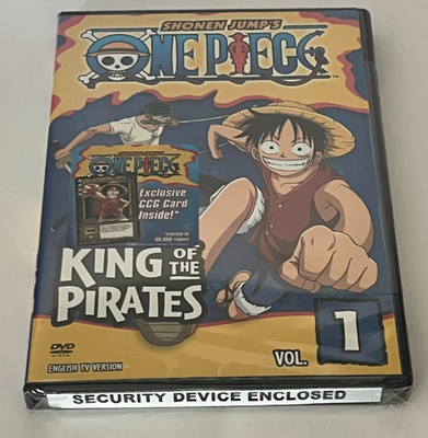 One Piece Vol 1 King of Pirates DVD 2006,Edited Dubbed Exclusive