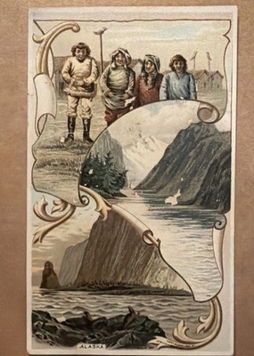 ALASKA  #35 Alaskans, Granville Channel, Sea Lion Arbuckle Bros Trading Card