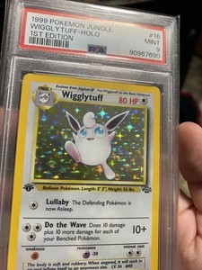 POKEMON WIGGLYTUFF 1ST EDITION JUNGLE PSA 9  #16
