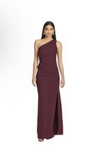 Sachin Babi CeCe 4-Way Crepe Gown deep wine Size 4