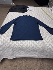 adidas Quarter Zip Lightweight Pullover Unisex, Size M, Navy