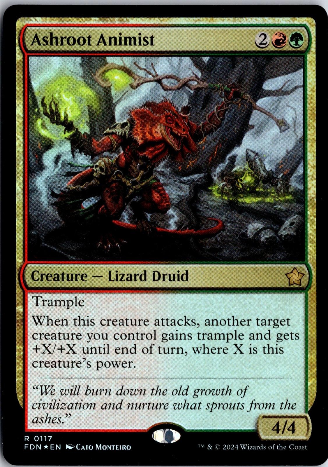 Ashroot Animist 117 R Foundations Magic: The Gathering NM/M