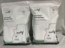 2 Packs Motif Medical Breast Milk Storage Bags 8oz Single Use 200 Total