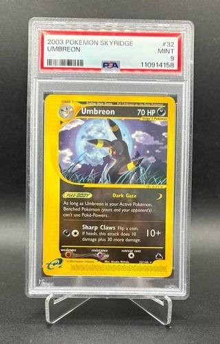 Pokémon Umbreon 32/144 - Skyridge NON Holo Rare 2003 - PSA 9 MINT