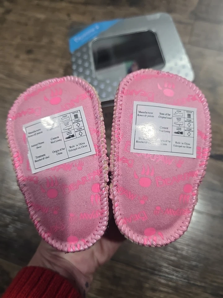 New Bearpaw Skylar Baby Girl Boots Sz Infant Pink - Image 4 of 4