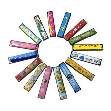 16 Holes Cute Harmonica Musical Instrument Montessori Educational Toys Cartoon P