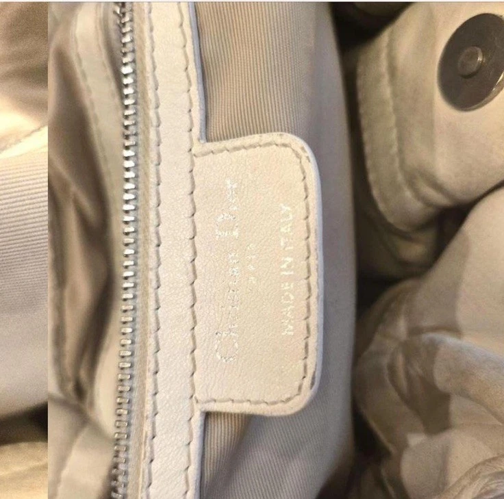 Christian Dior Lambskin Cannage Medium Le Trente Tote White - Image 4 of 4