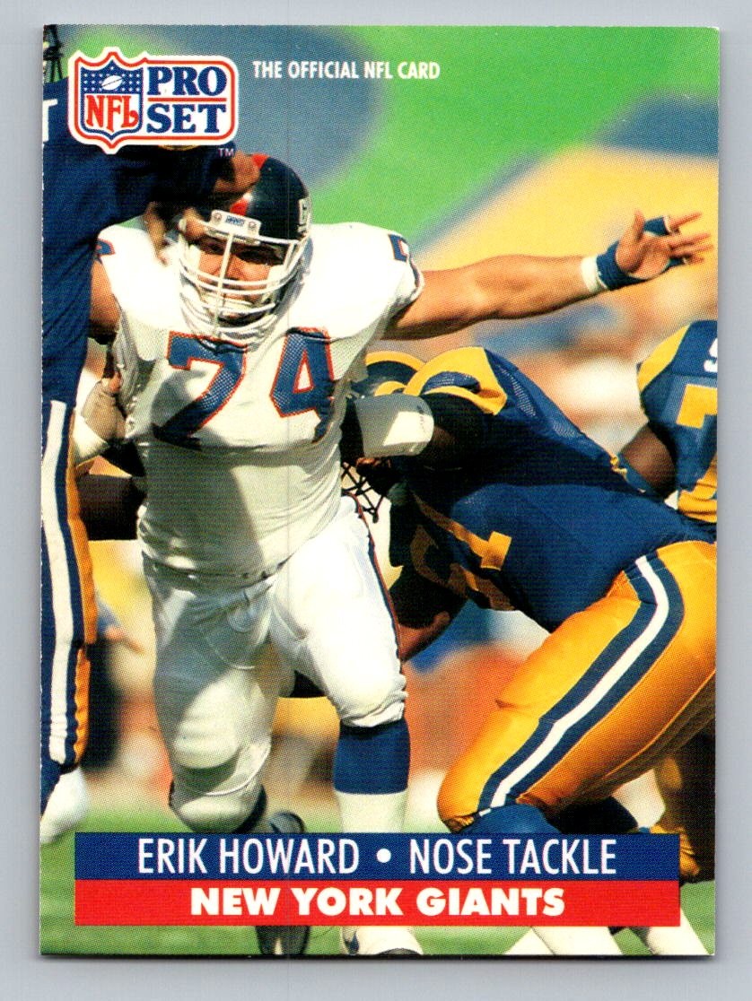 1991 Pro Set Erik Howard #64 New York Giants
