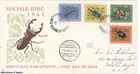 Netherlands New Guinea 1961 Insects First Day Cover Sociale Zorg Airmail