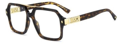Dsquared2 D2 0174 Color 086/17 Havana Brown   Gestell für Brille Unisex