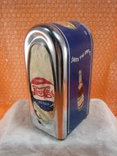 PEPSI COLA Vintage Metal Tombstone Napkin Dispenser