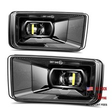 60W Led Fog Lights With Amber DRL Compatible With 2007-2014 Silverado 2007