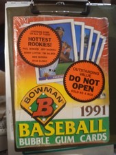 1991 BOWMAN BASEBALL CARD WAX BOX FACTORY SEALED 