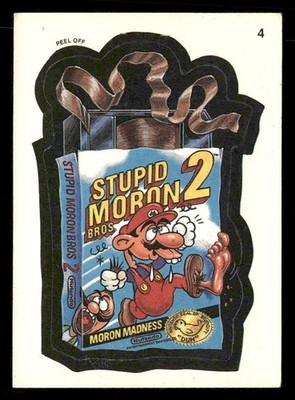 1991 Topps Wacky Packages #4b Stupid Moron Bros.