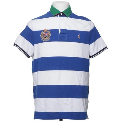 Polo Ralph Lauren, Poloshirt, Größe: M, Classic Fit, Blau/Weiß, Baumwolle #pDt