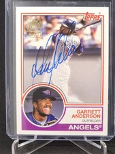 2022 Topps Archives 1983 Fan Favorites Auto 83FF-GA Garrett Anderson (1972-2026)
