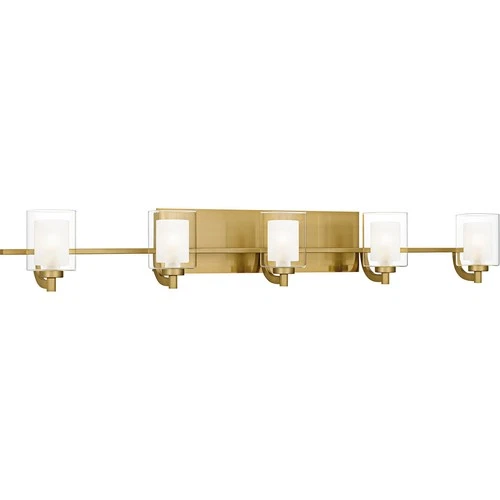 Brushed Gold  Bathroom Vanity Light from the Kolt Collection - Picture 3 of 5