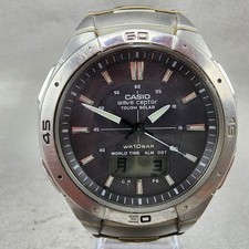 Casio Wave Ceptor Stainless Steel Band Analog Digital