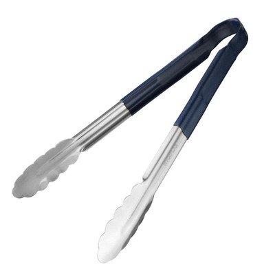Pro-Grade Küchenzange 300mm, blau farbcodiert - für rohen Fisch, Edelstahl, Grif