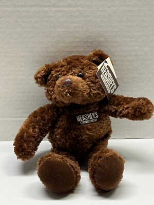 Vintage 2001 Hershey Milk Chocolate 8'' Plush Brown Bear New With Original Tags