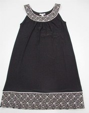 DRESSBARN Women's Size 8 Sleeveless Formal Little Black Shift Dress