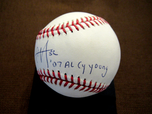 CC SABATHIA 07 AL CY YOUNG INDIANS NY YANKEES SIGNED AUTO ML BASEBALL JSA BEAUTY - Picture 2 of 3