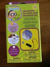 Solar Science Energy Kit for Kids - Make electric and solar circuit -Ages 8 New