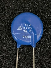 25pc EPCOS/TDK S14K275 14mm 275V 71J METAL OXIDE VARISTOR (MOV) **NOS