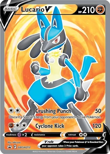 Lucario V SWSH213 SWSH: Sword & Shield Promo Cards