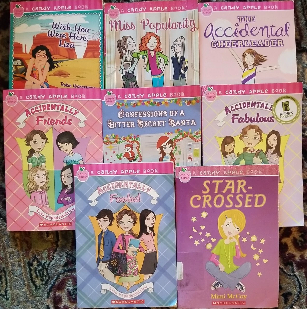 Lot of 8 CANDY APPLE Series Chapter Books for Girls Ages 8 12 Paperback Set
