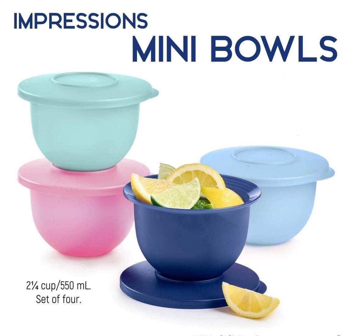 Tupperware Impressions Mini Serving Bowls Set-Combined Shipping