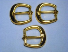 3 Vintage Gold Tone Belt Buckles - New/Old Stock - never used