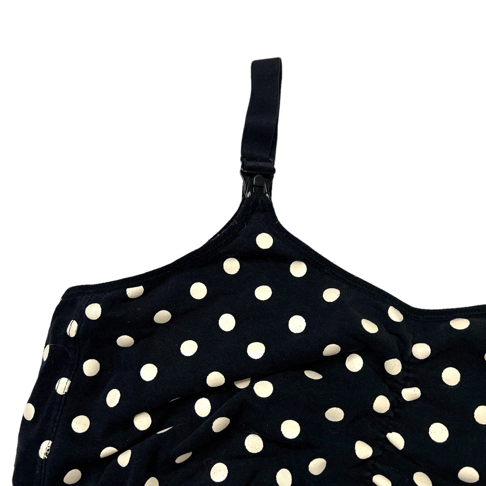 Sujetador de enfermería Bestform con medio cabestrillo bralette negro blanco lunares para mujer 2X Foto 4 de 4