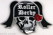Roller Derby Skull Patch, Girls, Skate, Iron on