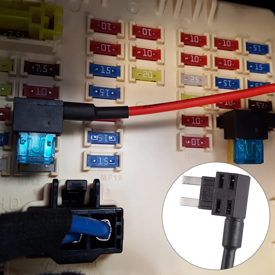 Juego de adaptadores TAP de fusibles para automóvil Add-a-circuit, mini hoja ATM APM 15 20 AMP al por mayor Foto 4 de 4