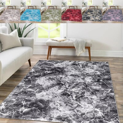 Moderne Großflächenteppiche rutschfest Flur Läufer Schlafzimmer Wohnzimmer Teppich Matte