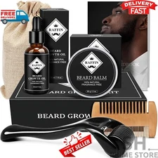The Beard Club Advanced Growth Kit Healthy Full Hair Men Grooms Oil Serum Boosts