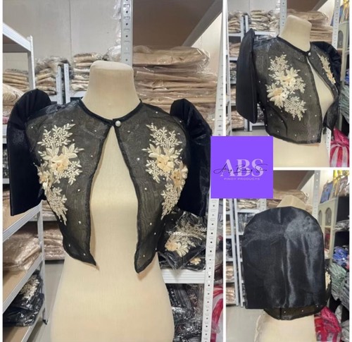 Filipiniana Bolero w/ 3D Lace - Picture 3 of 13