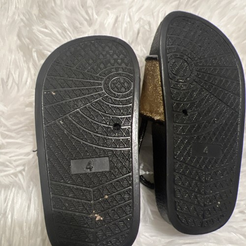 Juicy Couture Sandals Baby Toddler Size 4 Glitter Sandal Shoes Sparkles - Picture 4 of 4
