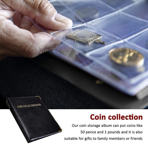 480 Coin Collection Album Storage Book Case Folder Holder Penny Money Collecting - Picture 8 of 15